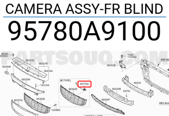 Hyundai / KIA 95780A9100 CAMERA ASSY-FR BLIND