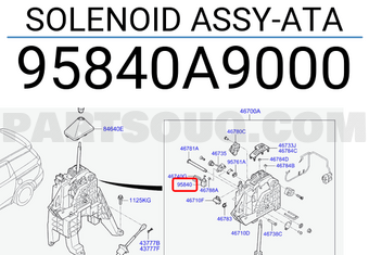 Hyundai / KIA 95840A9000 SOLENOID ASSY-ATA