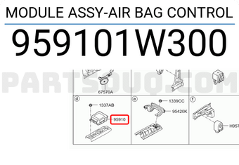 Hyundai / KIA 959101W300 MODULE ASSY-AIR BAG CONTROL