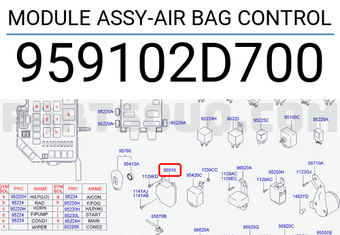 Hyundai / KIA 959102D700 MODULE ASSY-AIR BAG CONTROL