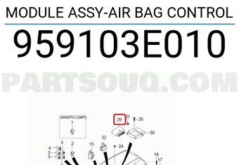 Hyundai / KIA 959103E010 MODULE ASSY-AIR BAG CONTROL