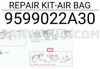 Hyundai / KIA 9599022A30 REPAIR KIT-AIR BAG