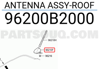 New Genuine OEM Part 96200B2000 Kia Antenna assyroof 96200B2000 