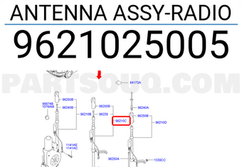 Hyundai / KIA 9621025005 ANTENNA ASSY-RADIO
