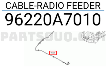 Hyundai / KIA 96220A7010 CABLE-RADIO FEEDER