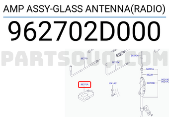 Hyundai / KIA 962702D000 AMP ASSY-GLASS ANTENNA(RADIO)