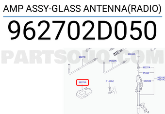 Hyundai / KIA 962702D050 AMP ASSY-GLASS ANTENNA(RADIO)