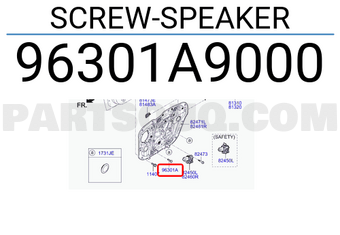 Hyundai / KIA 96301A9000 SCREW-SPEAKER