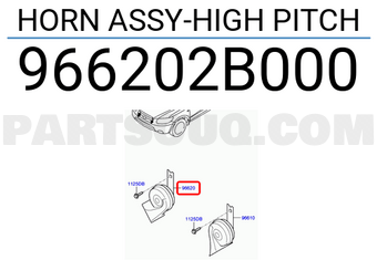 Hyundai / KIA 966202B000 HORN ASSY-HIGH PITCH