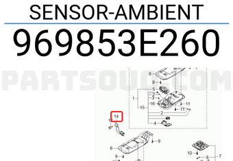 Hyundai / KIA 969853E260 SENSOR-AMBIENT
