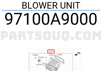 Hyundai / KIA 97100A9000 BLOWER UNIT