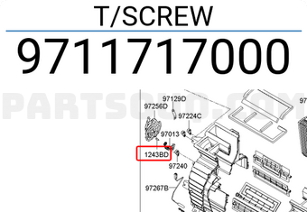 Hyundai / KIA 9711717000 T/SCREW
