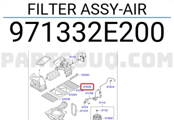 Hyundai / KIA 971332E200 FILTER ASSY-AIR