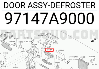 Hyundai / KIA 97147A9000 DOOR ASSY-DEFROSTER
