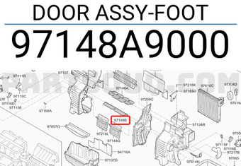Hyundai / KIA 97148A9000 DOOR ASSY-FOOT