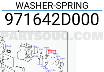 Hyundai / KIA 971642D000 WASHER-SPRING