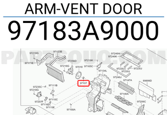 Hyundai / KIA 97183A9000 ARM-VENT DOOR