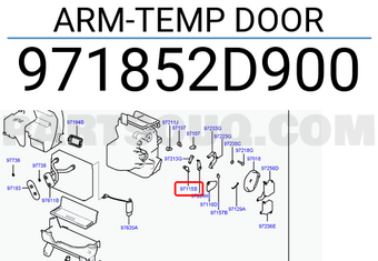 Hyundai / KIA 971852D900 ARM-TEMP DOOR