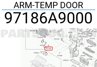 Hyundai / KIA 97186A9000 ARM-TEMP DOOR