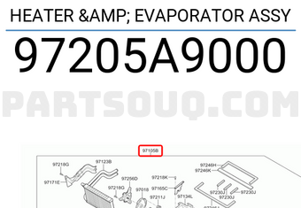 Hyundai / KIA 97205A9000 HEATER & EVAPORATOR ASSY