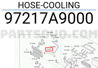 Hyundai / KIA 97217A9000 HOSE-COOLING