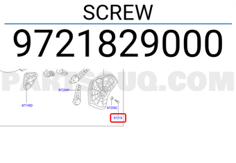 Hyundai / KIA 9721829000 SCREW
