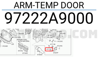 Hyundai / KIA 97222A9000 ARM-TEMP DOOR
