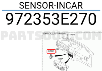 Hyundai / KIA 972353E270 SENSOR-INCAR