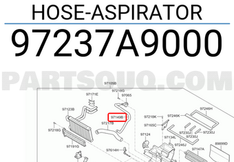 Hyundai / KIA 97237A9000 HOSE-ASPIRATOR