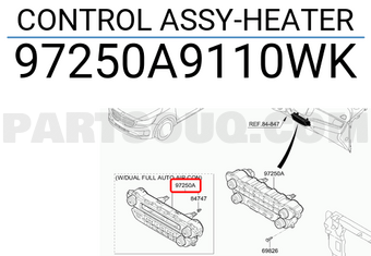 Hyundai / KIA 97250A9110WK CONTROL ASSY-HEATER