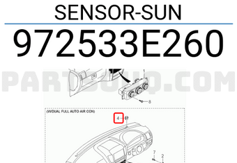 Hyundai / KIA 972533E260 SENSOR-SUN