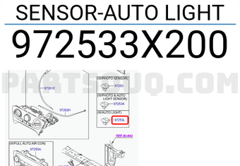 Hyundai / KIA 972533X200 SENSOR-AUTO LIGHT