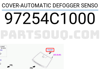 Hyundai / KIA 97254C1000 COVER-AUTOMATIC DEFOGGER SENSO
