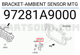 Hyundai / KIA 97281A9000 BRACKET-AMBIENT SENSOR MTG