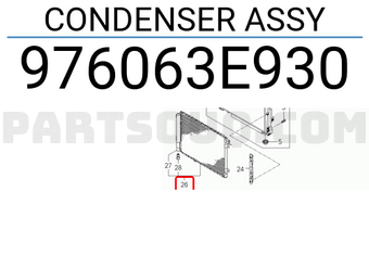 Hyundai / KIA 976063E930 CONDENSER ASSY