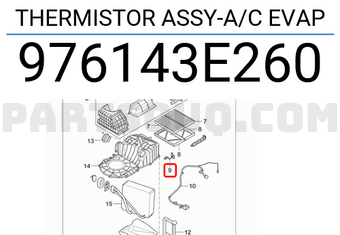 Hyundai / KIA 976143E260 THERMISTOR ASSY-A/C EVAP