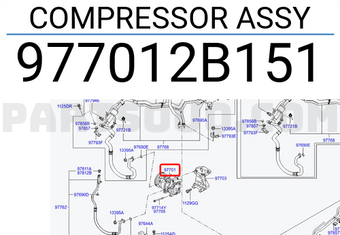 Hyundai / KIA 977012B151 COMPRESSOR ASSY