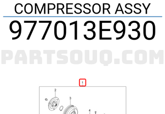 Hyundai / KIA 977013E930 COMPRESSOR ASSY