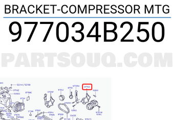 Hyundai / KIA 977034B250 BRACKET-COMPRESSOR MTG