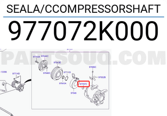Hyundai / KIA 977072K000 SEALA/CCOMPRESSORSHAFT