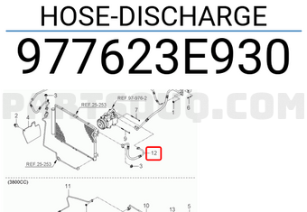Hyundai / KIA 977623E930 HOSE-DISCHARGE