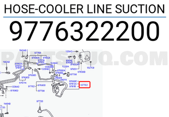 Hyundai / KIA 9776322200 HOSE-COOLER LINE SUCTION
