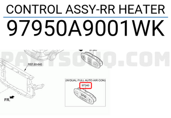 Hyundai / KIA 97950A9001WK CONTROL ASSY-RR HEATER