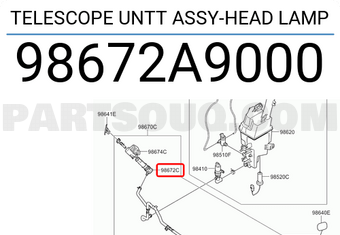 Hyundai / KIA 98672A9000 TELESCOPE UNTT ASSY-HEAD LAMP