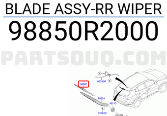 BLADE ASSY-RR WIPER 98850R2000 | Hyundai / KIA Parts | PartSouq