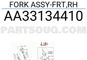 Hyundai / KIA AA33134410 FORK ASSY-FRT,RH