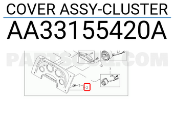 Hyundai / KIA AA33155420A COVER ASSY-CLUSTER