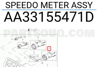 Hyundai / KIA AA33155471D SPEEDO METER ASSY