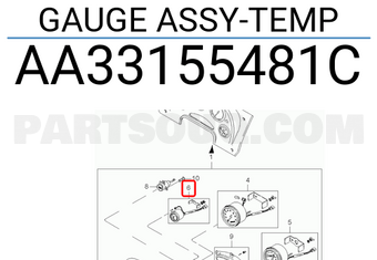 Hyundai / KIA AA33155481C GAUGE ASSY-TEMP