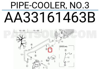 Hyundai / KIA AA33161463B PIPE-COOLER, NO.3